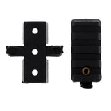 Maxbell Plactic Tactical Fast Helmet Accessory ABS Buckle Picatinny Adapter Black - Aladdin Shoppers