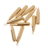 Maxbell 20pcs Fishing Brass Sinker Drop Shot Slider Weights Finesse Sinker Tackle