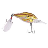 Maxbell 3xFishing Line Winder Fishing Lures Baits Minnow Baits Crankbait Tackle Yellow