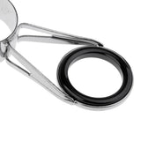 Maxbell 14Pcs Ceramic Ring Eyes Fishing Rod Tip Guides Free Stainless Steel Frame