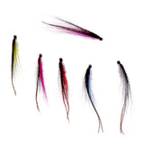 Maxbell 12Pcs Tube Fly Fishing Mini Sunray Shadow Riffle Hitch Salmon Flies