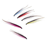 Maxbell 12Pcs Tube Fly Fishing Mini Sunray Shadow Riffle Hitch Salmon Flies