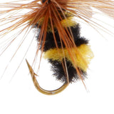 Maxbell 10pcs Bumble Bee Nymph Trout Flies Fly Fishing Hook Bionic Bee Insect Baits