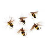 Maxbell 10pcs Bumble Bee Nymph Trout Flies Fly Fishing Hook Bionic Bee Insect Baits