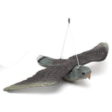 Maxbell 2Pcs Realistic Flying Bird Hawk Decoy Pigeon Scarecrow Garden Hunting Scarer