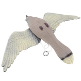 Maxbell 2Pcs Realistic Flying Bird Hawk Decoy Pigeon Crow Scarecrow Hunting Scarer