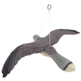 Maxbell 2Pcs Realistic Flying Bird Hawk Decoy Pigeon Crow Scarecrow Hunting Scarer