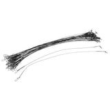 Maxbell 50x Stainless Steel Fishing Wire Leaders with Nice Snaps and Rolling Swivels