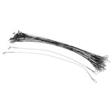 Maxbell 50x Stainless Steel Fishing Wire Leaders with Nice Snaps and Rolling Swivels