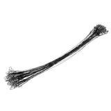 Maxbell 50x Stainless Steel Fishing Wire Leaders with Nice Snaps and Rolling Swivels