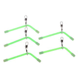 Maxbell Maxbell 5Pcs Anti Pester Booms with Snap Swivel Luminous Fishing Rig Bent Booms S