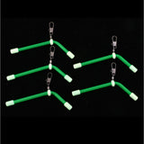 Maxbell Maxbell 5Pcs Anti Pester Booms with Snap Swivel Luminous Fishing Rig Bent Booms S