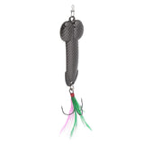 Maxbell 2pcs Spoon Fishing Lure Spinner Bait Metal VIB Hard Sequins Lure Treble Hook