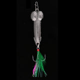 Maxbell Spoon Fishing Lure Spinner Bait Metal VIB Hard Sequins Lure Treble Hook 3g - Aladdin Shoppers