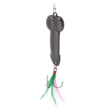 Maxbell 2pcs Spoon Fishing Lure Spinner Bait Metal VIB Hard Sequins Lure Treble Hook