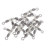 Maxbell 20pcs 3 Way Swivel Luminous Rolling Barrel T shape Swivel Connector 3cm 2cm