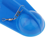 Maxbell 2pcs ABS Plastic Adjustable Weight Fishing Trolling Diving Board Black/Blue