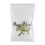 Maxbell 10 Pieces Soft Fishing Bait T Tail Fishing Lure Plastic Worm Swimbait Green