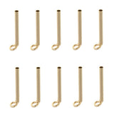 Maxbell Maxbell 10pcs Fishing Rod Guides Tips Set Repair Kit DIY Rod Tips Eye Rings 1.1mm