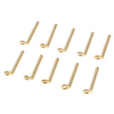 Maxbell 10pcs Fishing Rod Guides Tips Set Repair Kit DIY Rod Tips Eye Rings 1.1mm - Aladdin Shoppers
