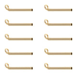 Maxbell 10pcs Fishing Rod Guides Tips Set Repair Kit DIY Rod Tips Eye Rings 1.1mm - Aladdin Shoppers