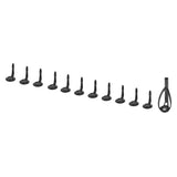 Maxbell 12pcs Fishing Rod Guide Top Tip Eye Ring Rod Repair Kit for Rod Building DIY