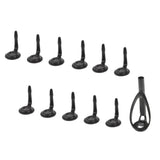 Maxbell 12pcs Fishing Rod Guide Top Tip Eye Ring Rod Repair Kit for Rod Building DIY