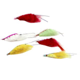 Maxbell 6pcs Shrimp Fishing Flies Fly Fishing Flies Insects Flies with Feather Hook