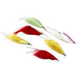 Maxbell 6pcs Shrimp Fishing Flies Fly Fishing Flies Insects Flies with Feather Hook