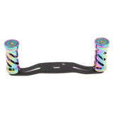 Maxbell Colorful Replacement Carbon Fiber Fishing Reel Handle for Baitcasting Reels