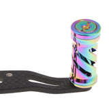 Maxbell Colorful Replacement Carbon Fiber Fishing Reel Handle for Baitcasting Reels