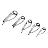 5pcs Fishing Rod Pole Guides Tips Top Eye Rings Repair Kits 5 Mixed Sizes