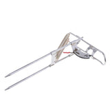 Maxbell Stainless Steel Fishing Rod Holder Rack with Automatic Tip-Up Hook Setter, Double Spring, Adjustable Folding Rod Holder - Aladdin Shoppers