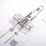 Maxbell Stainless Steel Fishing Rod Holder Rack with Automatic Tip-Up Hook Setter, Double Spring, Adjustable Folding Rod Holder - Aladdin Shoppers