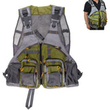 Maxbell Fly Fishing Vest Backpack Multi-Pocket Chest Bag Adjustable Quick-Dry Jacket