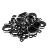 Maxbell 33pcs Fishing Rod Pole Guides Tip Eye Ring for Building Diameter 1.2-14mm - Aladdin Shoppers