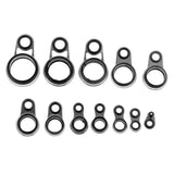 Maxbell 33pcs Fishing Rod Pole Guides Tip Eye Ring for Building Diameter 1.2-14mm - Aladdin Shoppers