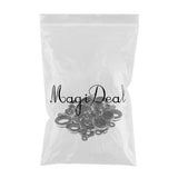 Maxbell 33pcs Fishing Rod Pole Guides Tip Eye Ring for Building Diameter 1.2-14mm - Aladdin Shoppers