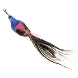 Maxbell 60pcs Artificial Peacock Feather Foam Birds Statue Display Garden Ornament