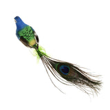 Maxbell 60pcs Artificial Peacock Feather Foam Birds Statue Display Garden Ornament
