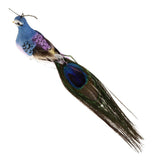 Maxbell 60pcs Artificial Peacock Feather Foam Birds Statue Display Garden Ornament