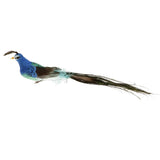 Maxbell 60pcs Artificial Peacock Feather Foam Birds Statue Display Garden Ornament