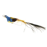 Maxbell 60pcs Artificial Peacock Feather Foam Birds Statue Display Garden Ornament