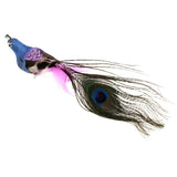 Maxbell 60pcs Artificial Peacock Feather Foam Birds Statue Display Garden Ornament