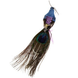Maxbell 60pcs Artificial Peacock Feather Foam Birds Statue Display Garden Ornament