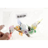 Set of 6 Artificial Foam Birds for Decoration, Floral Arrangements and Arts & Crafts