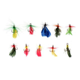 Maxbell 10pcs/box Butterfly Fly Fishing Flies Hand-tied Nymph Flies Dry Flies with Treble Hook - Aladdin Shoppers