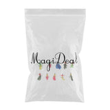 Maxbell 10pcs/box Butterfly Fly Fishing Flies Hand-tied Nymph Flies Dry Flies with Treble Hook - Aladdin Shoppers