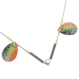 Maxbell 4x Spinners Bait Rigs Sequins Fishing Lure Balance Fishing Rig for Pike Bass Trout - Aladdin Shoppers