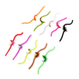 Maxbell 10pcs Squirmy Wormy Trout Worm Fly Assortment Fishing Flies
